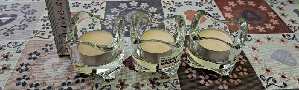 Нови свещници с чаени свещички.