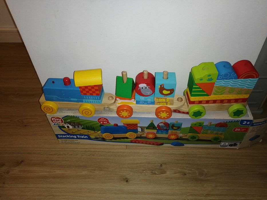 Trenuleț din lemn educativ