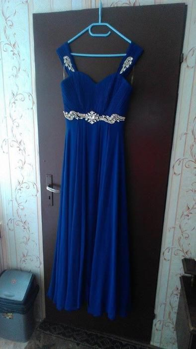 Две сини рокли за бал или официални поводи