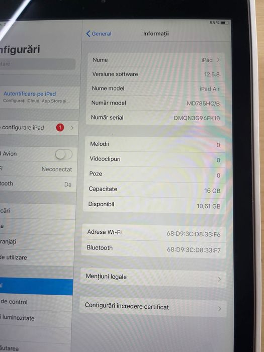 Tableta Ipad Air 16gb