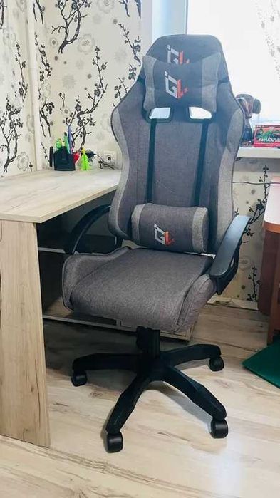 НОВ Стилен Геймърски стол GAMELAB NOMAD Breeze, тъмносив