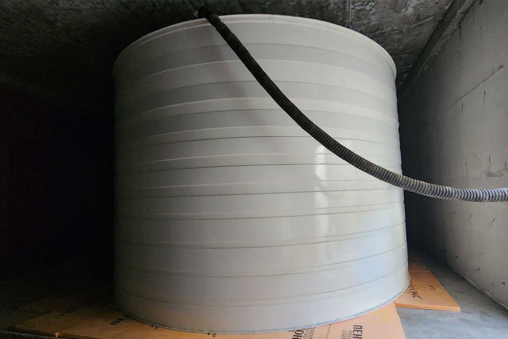 Пожарные резервуары из полипропилена до 150м3, для АПТ и кранов