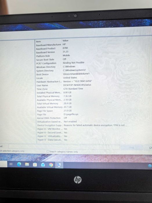 Laptop HP pavilion