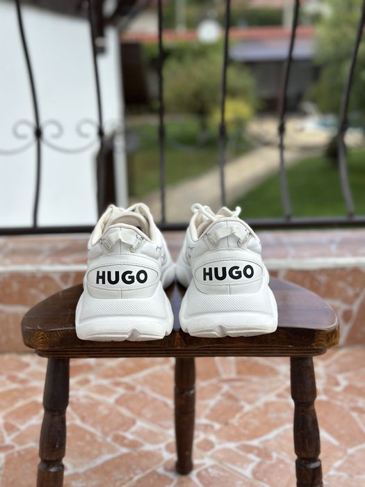 Hugo Boss shoes бели обувки за дънки nike