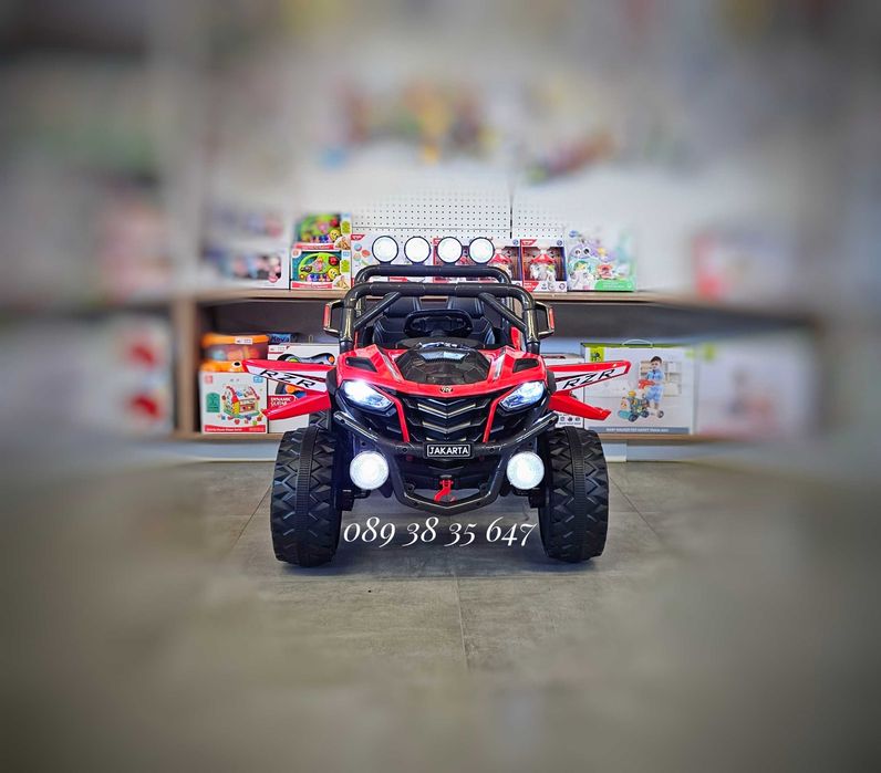 ТОП ЦЕНА!НОВО!Акумулаторно бъги/UTV Jakarta RED 4x4 с 12V батерия,USB