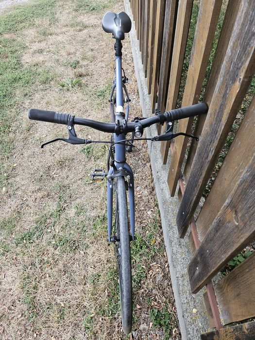 Bicicletă de oraș Elops Single Speed 500 albastru - Decathlon