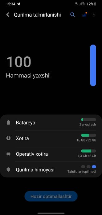 Samsung a10 telefon ko'p ishlatilmagan