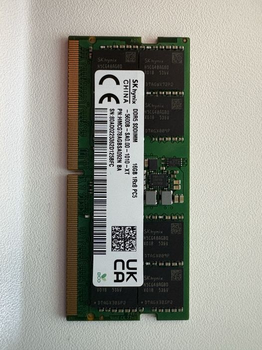 Оперативная память/ОЗУ/DDR5/16gb/sodimm/для ноутбука