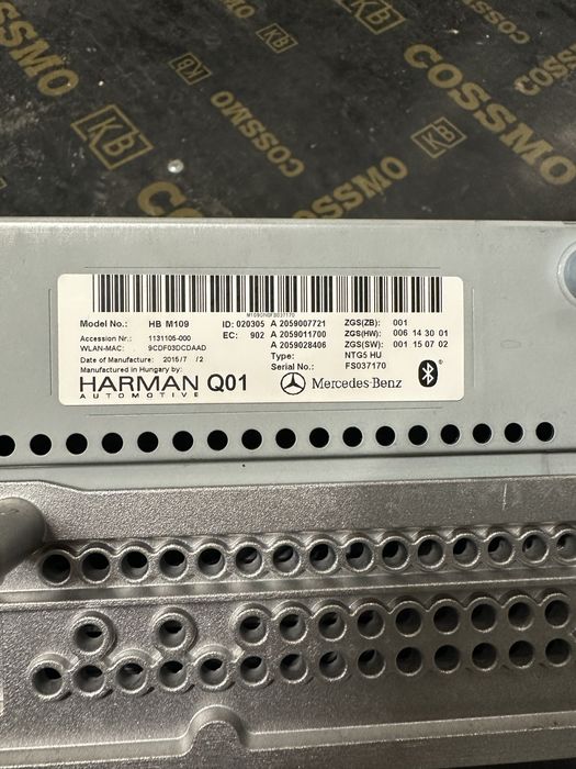 Навигация медия ntg5 Mercedes C w205 glc x253 head unit comand