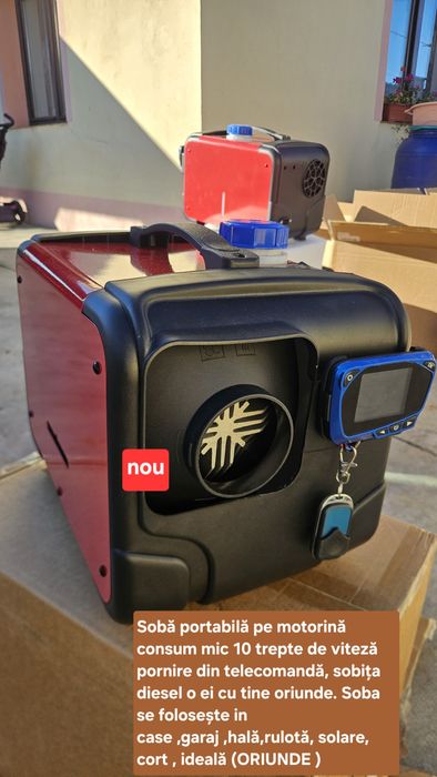 Sobă portabilă pe motorină model nou premium