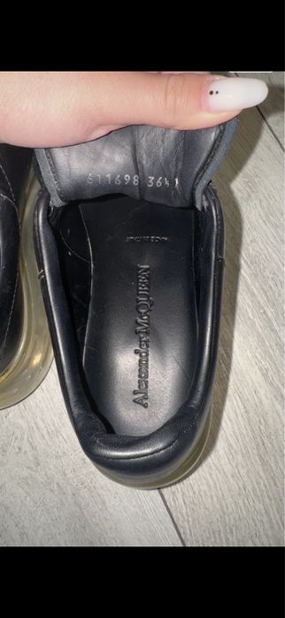 Sneakersi alexander mcqueen,talpa transparebta