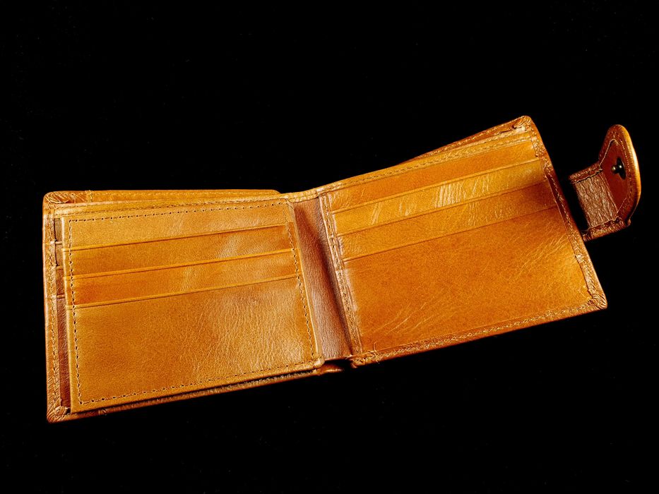 Portofel de piele cu lup sau vultur embosat