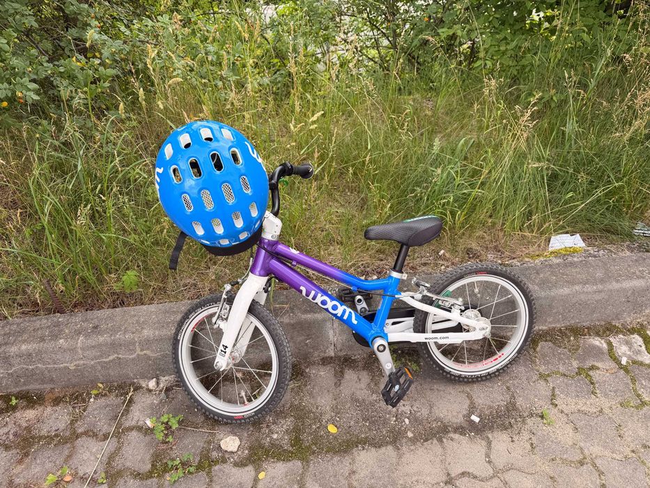 Bicicleta Woom 2 - Special Edition - Cosmic Blurple - Impecabila + Casca Woom S
