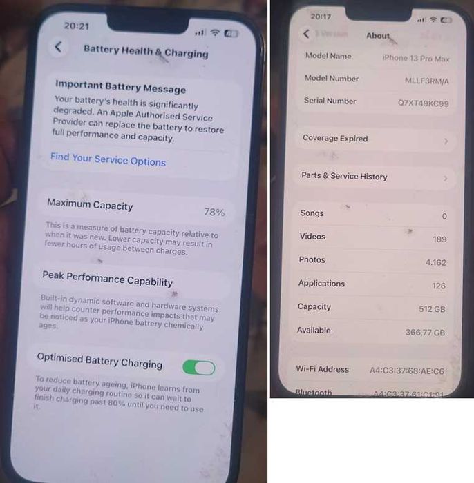 iphone 13 pro max 512gb impecabil