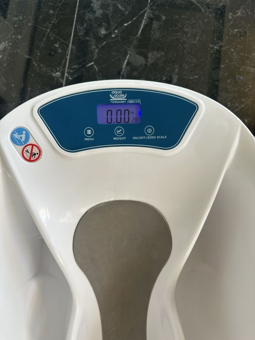 Дигитална бебешка вана с везна и термометър Aquascale 3-в-1