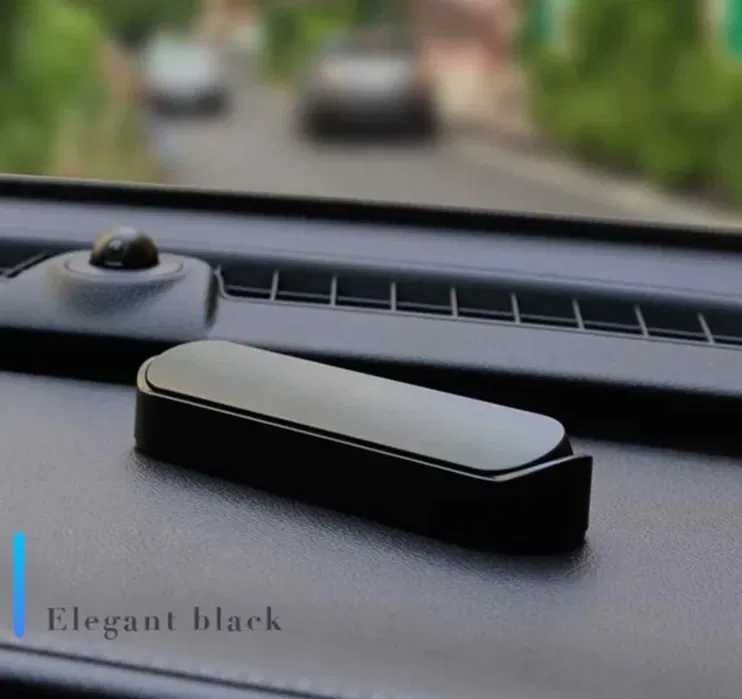 Suport numar telefon pentru bord parbiz retractabil negru