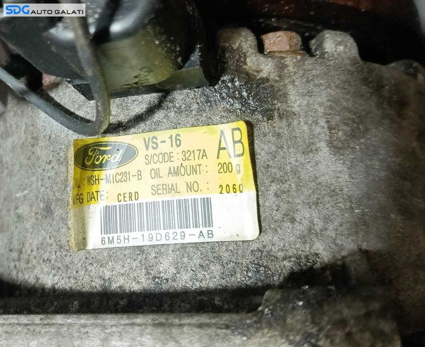 Compresor AC Aer Conditionat Clima Ford Focus 2 1.8 Benzina 2004 - 2012 Cod 6M5H-19D629-AB [M9441]