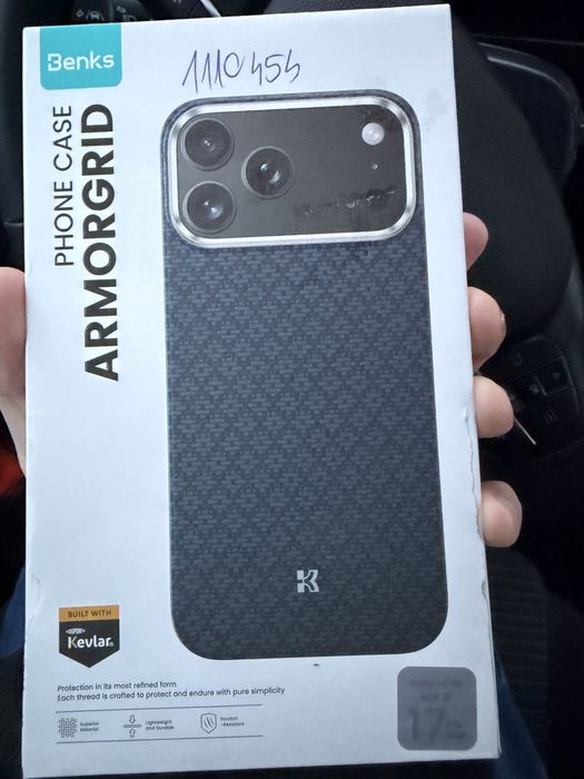 Husa iphone 17 pro max Kevlar Benks pitaka kevlar