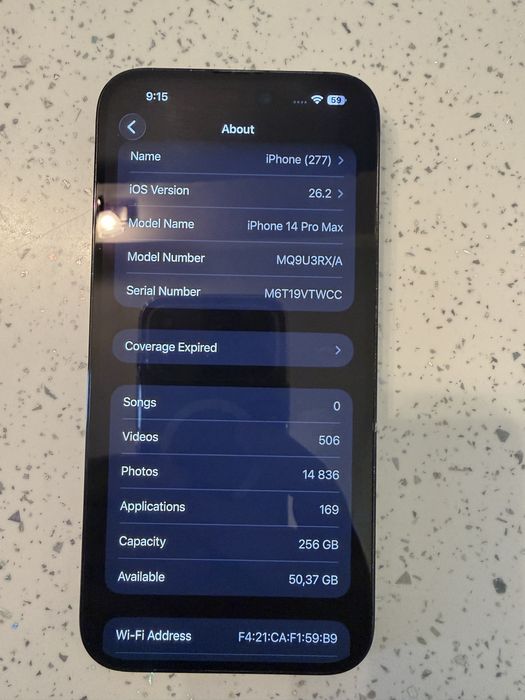 Iphone 14 pro max 256 gb