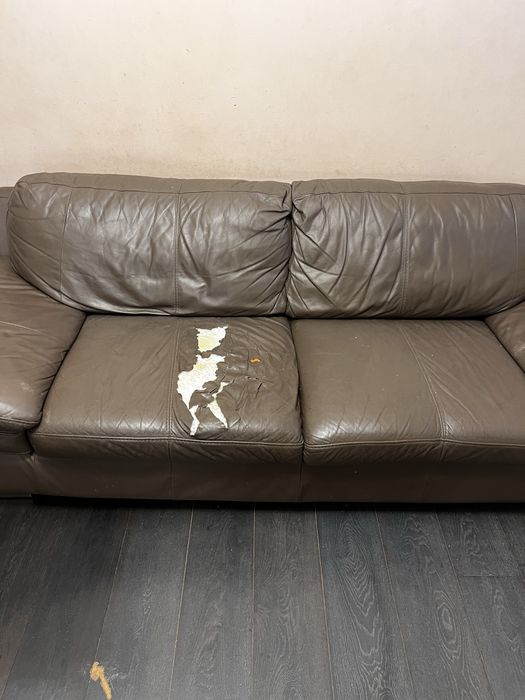 диван  естествена кожа