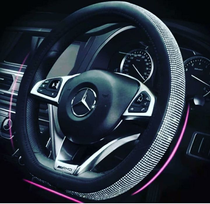 Чехол на руль со стразами