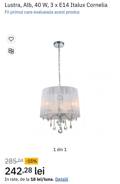 Lustra Italux Cornelia