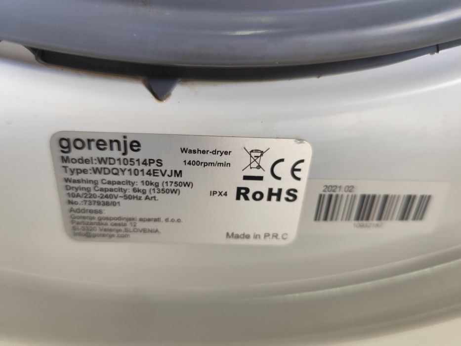 Masina de spalat Gorenje cu uscator 10 kg