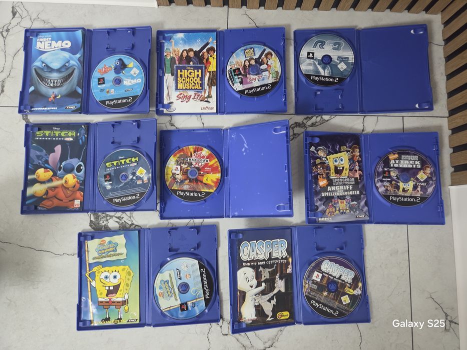 Lot 8 Jocuri PlayStation 2 (PS2) - SpongeBob, Disney, Bakugan