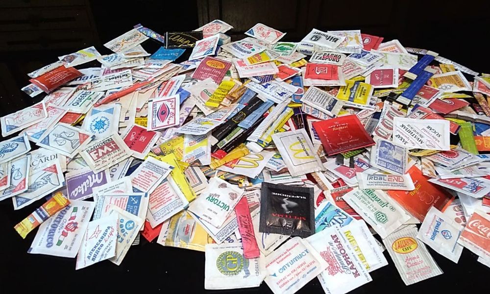 Колекция от пакетчета захар