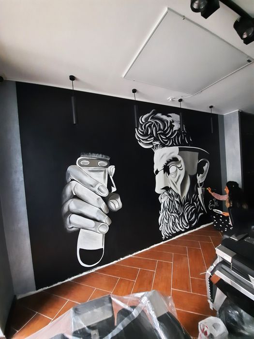 Picturi pereti, Portrete ,Caricaturi,Tenisi pictati