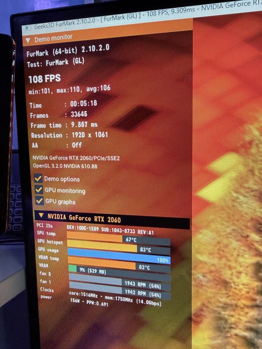 Видеокарта Asus RTX 2060 6GB