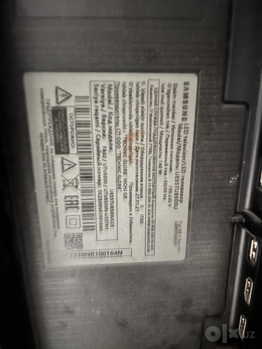 Телевизор Samsung 55 дюймов на запчасти