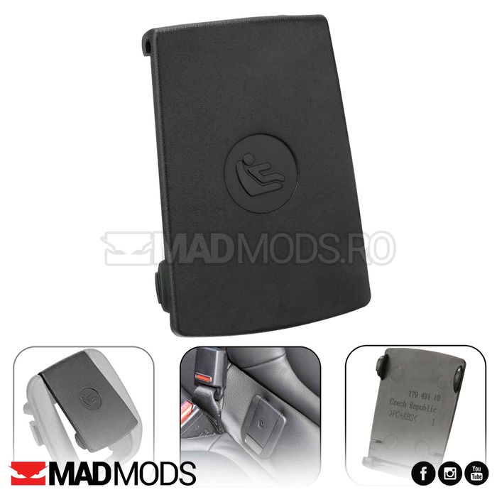 Capac Ornament Bancheta ISOFIX Negru Crem F30 F20 F21 F80 F34 E84 E90