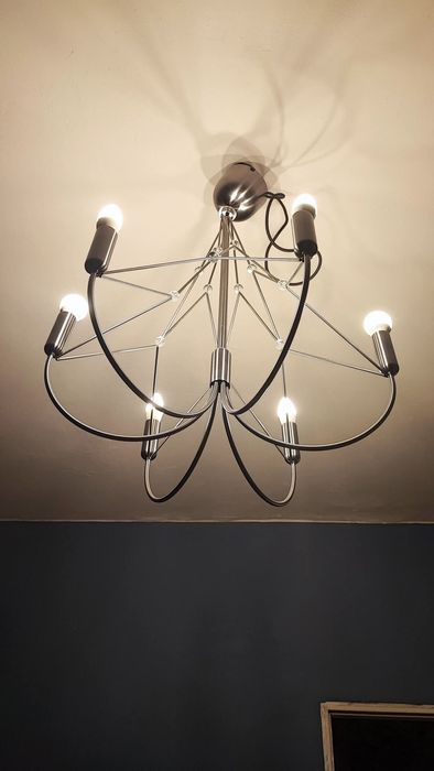 Полилей ИКЕА Hårmöja сребърен/метален