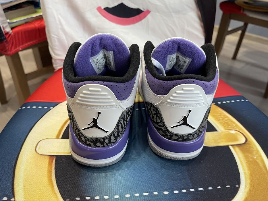 35 Детски Маратонки Nike Air Jordan 3 Retro Dark Iris Purple Basket