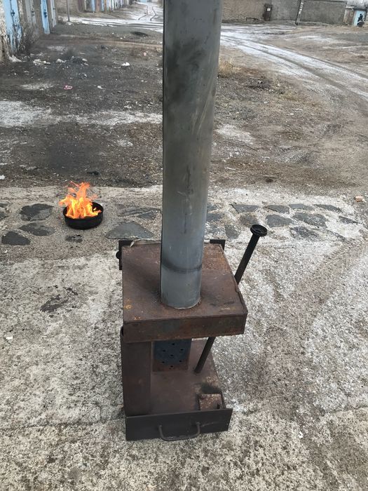 Буржуйка на отработке