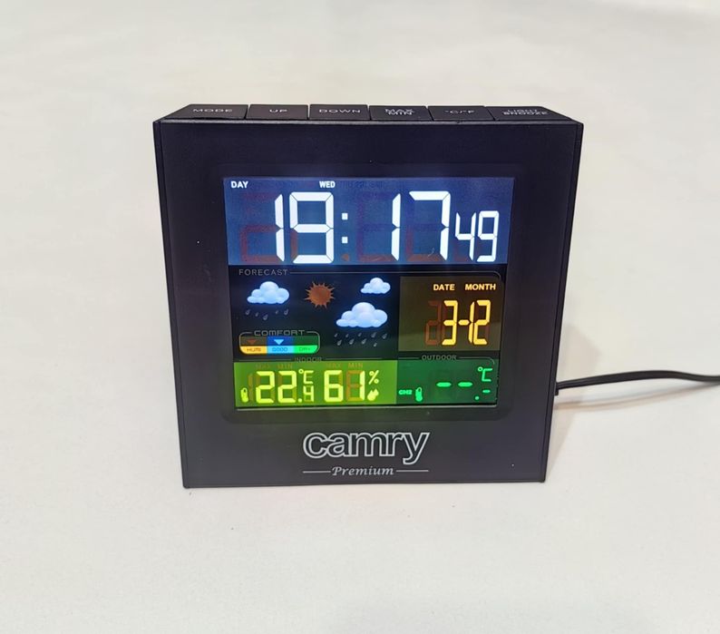 Statie Meteo CAMRY CR 1166, ceas, data, temperatura, umiditate