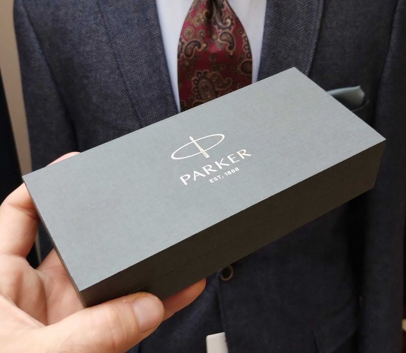 Pix stilou PARKER - negru luxury cu auriu + cutie originala