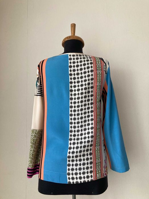 ETRO Milano женска копринена блуза фланела коприна размер IT40 / S