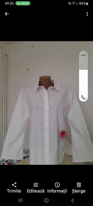 Bluze albe şi textile din bumbac