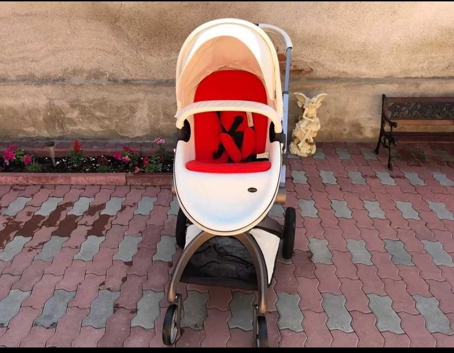 Cărucior 2 in 1 culoare alba