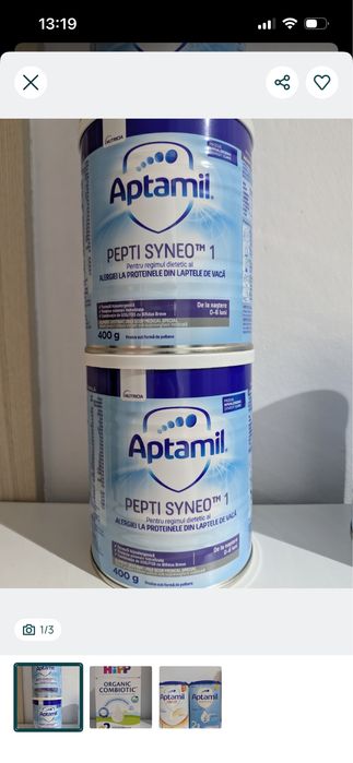 Lapte praf aptamil bebe