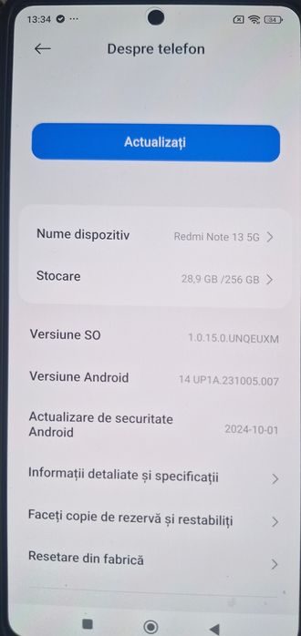 Xiaomi Redmi Note 13 5G   256 GB IMPECABIL