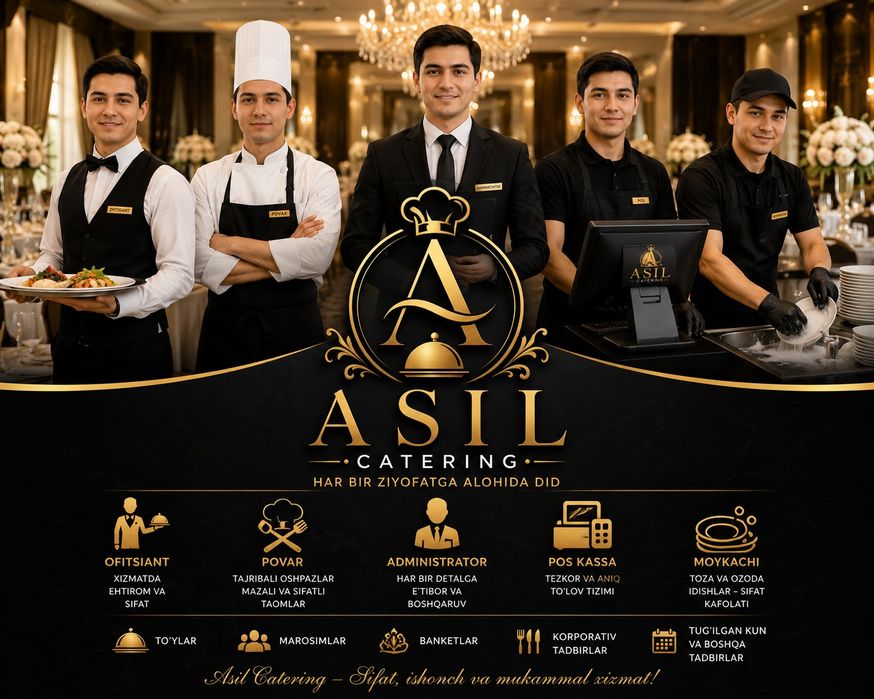Asil Catering xizmati To'y nikoh tug'ilgan kun va barcha marosimlar