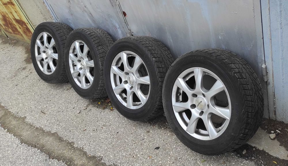 Немски алуминиеви джанти за BMW E60 16 5x120 ET-20 със зимни гуми