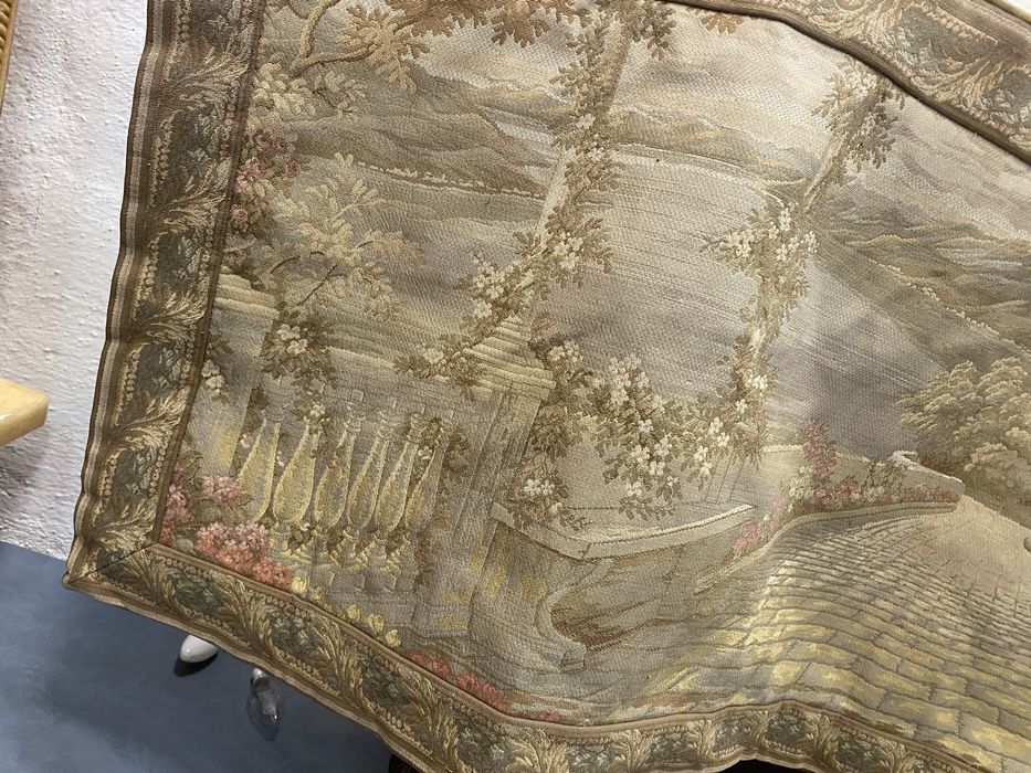 Голям белгийски гоблен за стена с копринени конци