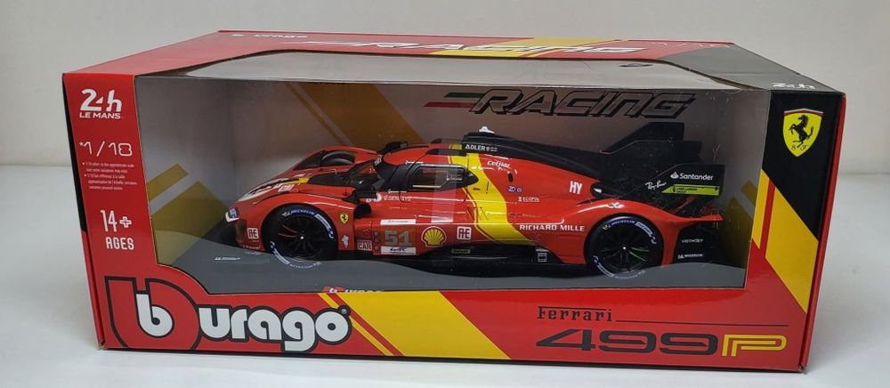 Machetă Ferrari 499P 1/18 Bburago