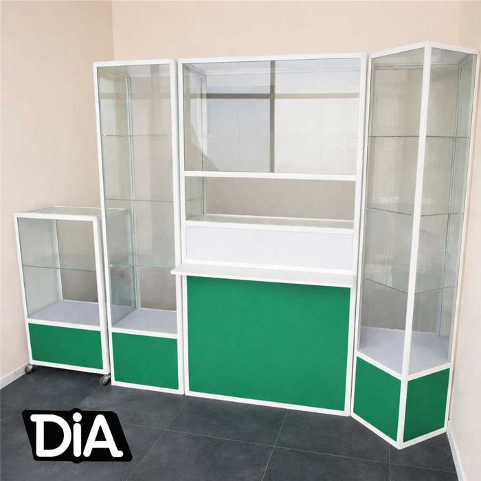 Прилавок витрина, стеклянная, metal oynaly vitrina va prilavkalar