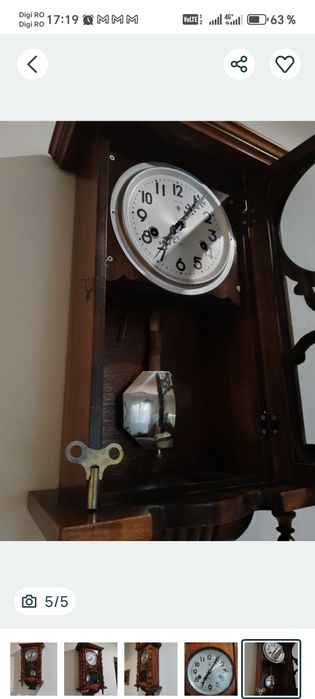 Ceas de perete cu pendul