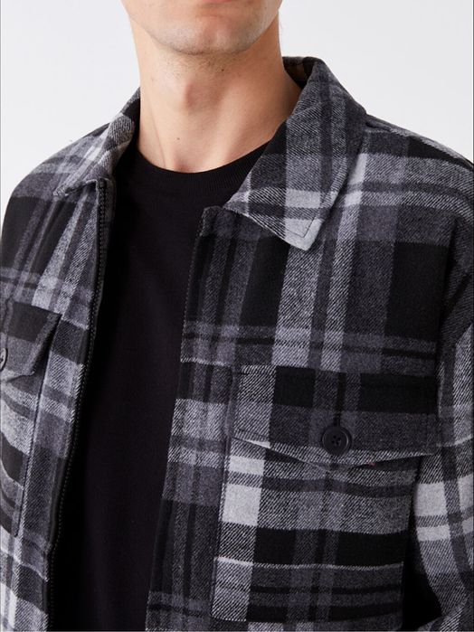 ново с етикет мъжко яке риза, размер С, дебело, топло